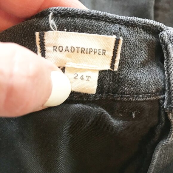 MADEWELL Roadtripper Mid Rise Supersoft Ashmont Wash Black Jeans Womens 24 Tall - Picture 6 of 12
